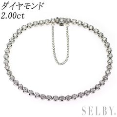 未使用□K18WG□ダイヤモンド テニスネックレス 2ct，11.6g - メルカリ