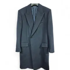 ZARA メンズ ロングコート ネイビー