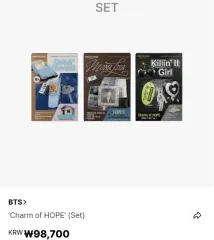 ジェイホープ(J-HOPE・ホソク・ホビ) 未開封 앨범 charm of hope (set)