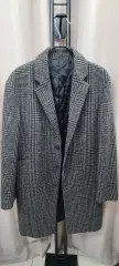 チェックパータン ロング コート