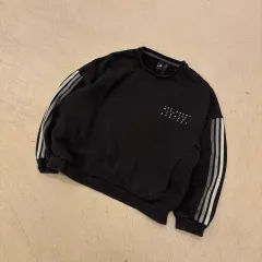 アディダス 3本線 ブラック スウェット
