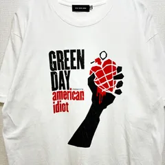 グッドロックスピード グリーンデイ バンドTシャツ Mサイズ L〜XLサイズ相当 アメリカンイディオット ホワイト 古着 ユーズド GOOD ROCK SPEED GREEN DAY American Idiot バンT バンティー アメカジ ストリートのサムネイル