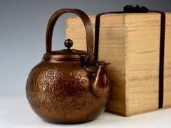 葵紋 徳川家 金属工芸 拝領品 家宝 三つ葉葵 茶器 茶道具 煎茶道具