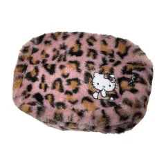 ギャルハローキティ ピンク レオパード ファー バッグ