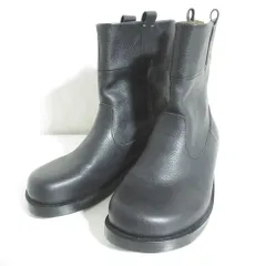 美品 Diu ディウ レザー ウエスタンブーツ L ブラック レディース 古着 中古 USED