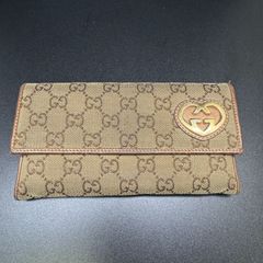 GUCCI GGパターン ノベルティ 長財布 ベージュ/ブラウン - メルカリ