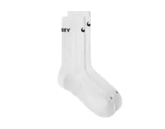 ナイキ x STUSSY NRG クルー ソックス 白 ブラック L