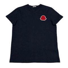人気☆モンクレール デカワッペン ネイビー M Tシャツ 国内正規品