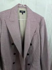 セオリー Theory チェック ダブル ボタン ジャケット