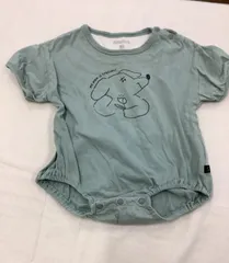 【80㎝】futafuta犬イラストロンパース