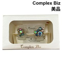 美品 コンプレックスビズ Complex Biz デザートクリップ ヘアクリップ 2点セット 雑貨 小物 クリア スワロスフキー レディース 6V386