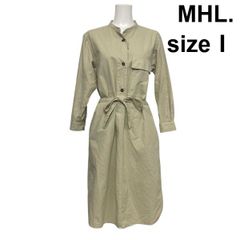 美品✨MHL. マーガレットハウエル ロングリネンシャツワンピース M