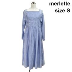 Merlette マーレット SONGES SMOCKED シャツワンピース - メルカリ