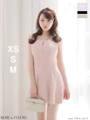 ピンク fm4174【ROBE de FLEURS/ローブドフルール】バックリボン/ ビジュー/ キャミ/ ストレッチ/ フレア/ ミニドレス/ キャバドレス/ AngelR/ エンジェルアール/ Andy/ アンディ