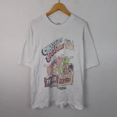 m&m's エムアンドエムズ Tシャツ キャラクタープリント ホワイト XLサイズ メンズ 古着 ストリート アメカジ