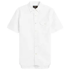 ビームス プラス メンズ トップス シャツ ボタンダウン オックスフォード ダウン Beams Plus Button Down Short Sleeve Oxford Shirt White ホワイト
