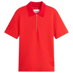 ジル・サンダー メンズ トップス ポロシャツ Jil Sander Zip Short Sleeve Polo Flameのサムネイル