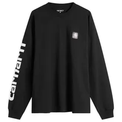 カーハート メンズ トップス Tシャツ Carhartt WIP Long Sleeve Archive ScriptShirt Black ブラック