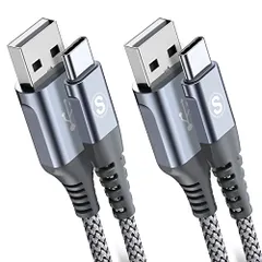 USB Type C ケーブル【1M/2本セット】Sweguard USB-C & USB-A 3.1A USB C ケーブル【QC3.0対応 急速充電】 タイプc 充電 iPhone17 16/iPhone 15 Pro MAX, iPad 3c020726