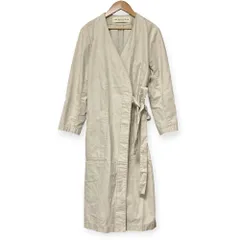 良品 THE SHINZONE ザシンゾーン DOC COAT ノーカラー ロングコート サイズ36 ライトベージュ  レディース 古着 中古 USEDのサムネイル