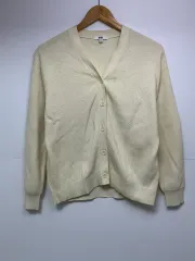 XL ユニクロ アイボリー色 カーディガン 66