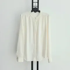 正規品 セオリー Theory シルク100% アイボリー シャツ ブラウス