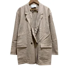 美品 UNITED ARROWS ユナイテッドアローズ オーバーサイズ ダブルテーラードジャケット 1522-144-2823 SIZE38 ベージュ レディース 古着 中古 USED