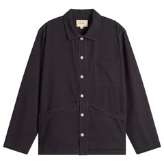 フォーク メンズ アウター ジャケット・ブルゾン シャツ Folk Meyer Shirt Jacket Black Herringbone ブラック