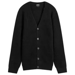 アーペーセー メンズ アウター カーディガン APC Davis Alpacardigan Black ブラックのサムネイル