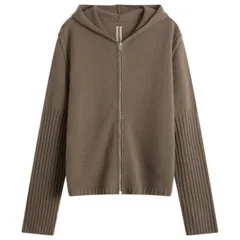 リックオウエンス メンズ アウター ニット・セーター フルジップ Rick Owens Knit Zip Through Dustのサムネイル