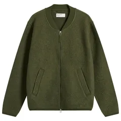 ユニバーサルワークス メンズ アウター ジャケット・ブルゾン ウール フリース Universal Works Wool Fleece Zip Bomber Presented by END Olive オリーブ