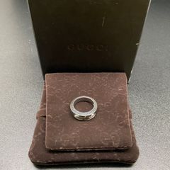 GUCCI シンバンド ブラックコランダム18kゴールドリング - メルカリ