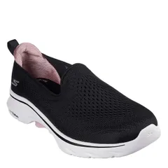 スケッチャーズ レディース シューズ スニーカー メッシュ Skechers Engineered Mesh Slip On Runners Womens BlackPink ブラック