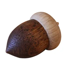 植物性オイル 無垢材 国産 置物 日本製 オブジェ ブラウン どんぐり 写真たて カードスタンド おしゃれ オークヴィレッジ