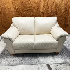 レザーワールド 革 ソファー 白