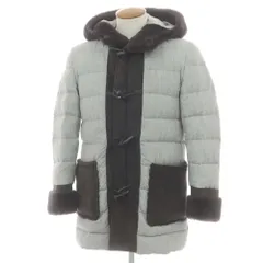 【中古】エンメティ EMMETI コットン ムートン ダウンダッフルコート グレー【サイズ46】【メンズ】