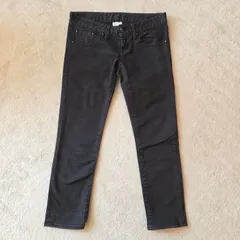 MOUSSY ブラックデニム スキニーパンツ 25インチ 黒 ストレッチ レディース