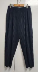 厚手(リブ)ブラック(プリーツ)タンコパンツ(LEE 66以上)