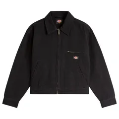 ディッキーズ レディース アウター ジャケット・ブルゾン Dickies Canvas Jacket Stone Washed Black ブラック