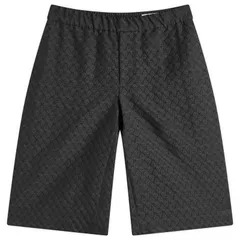 アレキサンダー・マックイーン メンズ ボトムス ハーフパンツ・ショーツ ショートパンツ Alexander McQueen Jacquard Skull Shorts Black Black ブラックのサムネイル