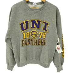 ラッセルアスレチック RUSSELL ATHLETIC 90-00S 前Vガゼット UNI PANTHERS カレッジ ロゴ 裏起毛 スウェット アームプリント メンズ import：M 