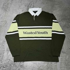 WastedYouth ネイビー グレー ラガーシャツ L - メルカリ