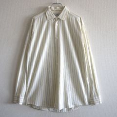 【高級品/】 HERMES 【セリエボタン コットン ストライプシャツ】41 16 エルメス フランス製