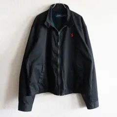 【美品】POLO RALPH LAUREN 【スイングトップ ジャケット】L ブラック ハリントン ラルフローレン s2603106