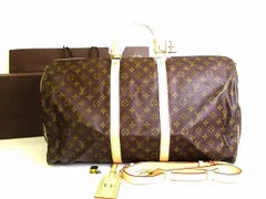 ルイヴィトン LOUIS VUITTON モノグラム キーポル バンドリエール 55 ボストンバッグ 旅行カバン 2Way メンズ レディース 【新品同様】