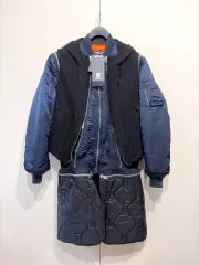 アンダーカバー x アルファインダストリーズ ドッキング ウール シュリンク MA-1 ジャケット