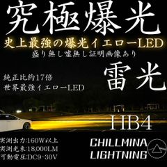雷光 H4 究極爆光 3000k 実測110w イエロー LED ちるみな雷光 雷光 H4 究極爆光 3000k 実測110w イエロー LED ちるみな雷光 - メルカリ