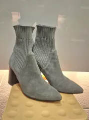 ソーダ 足首ニット素材 おしゃれなアンクルブーツ