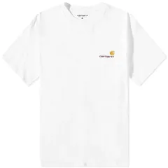 カーハート メンズ トップス Tシャツ Carhartt WIP American Scriptee White ホワイト