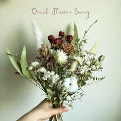 ドライフラワーブーケ　スワッグ　赤バラ　誕生日　結婚祝い　結婚記念日　送別　インテリア